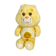 Care Bears Sunshine Funshine Bear Yellow 13 Stuffed Plush Kenner 1984 Vintage