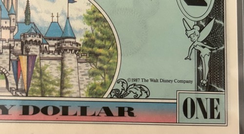 1987 DISNEY DOLLARS "WAVING MICKEY"- "A" INAUGURAL SERIES - Picture 3 of 3