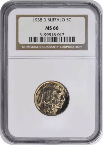 1938-D Buffalo Nickel MS66 NGC