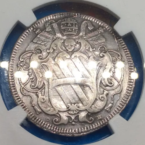 1736 Testone Vatican Italy NGC VF 30 Corsini & Angel silver