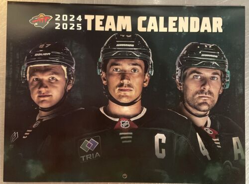 New MINNESOTA MN WILD NHL Hockey TEAM CALENDAR 2024-2025 Season Game Giveaway