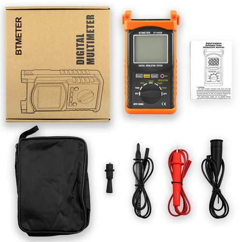 BT-6688B 500V/1000V/2500V/5000V Digital Insulation Resistance Tester Megohmmeter - product listing photo