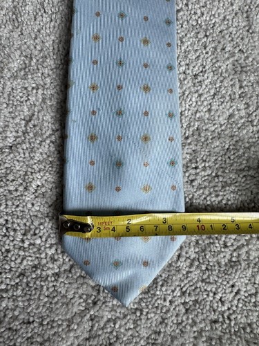 Brioni Blue Floral Necktie 100% Silk Made In Italy *Flawed As Is* - Picture 10 of 10