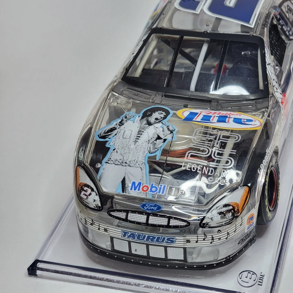 Rusty Wallace #2 Miller Elvis 25th Anniversary Clear 2002 Taurus 1:24 Diecast - Image 2 of 4