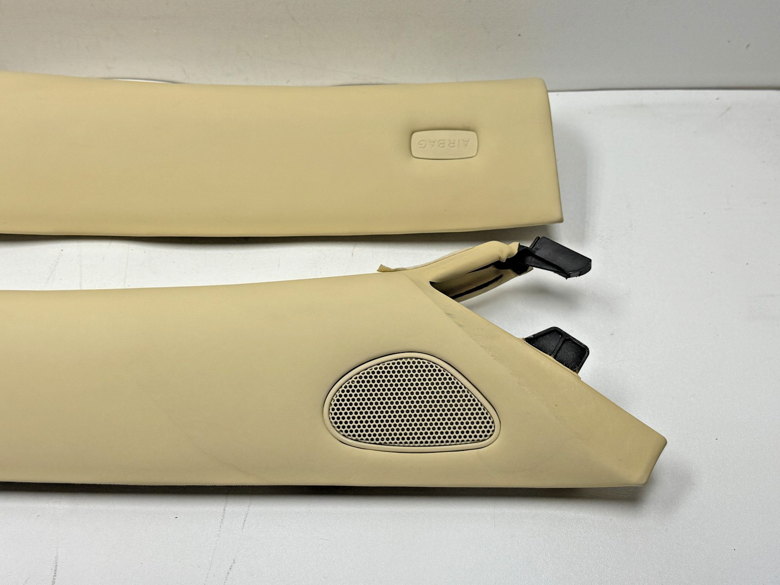 06-12 Bentley Continental Flying Spur Windshield A Pillar Trim Panel Set PO43