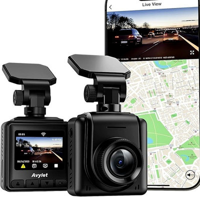 Dashcam mit WLAN und 2K-Auflösung, GPS, App, IPS-Bildschirm, WDR, G-Sensor, NEU