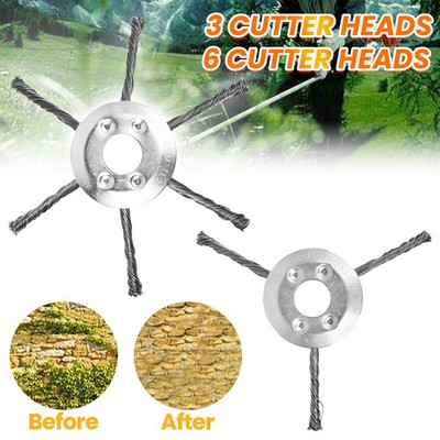 Grass Trimmer Kopf Trimmer Pinsel Stahl Draht Rad Garten Unkraut Für Garten