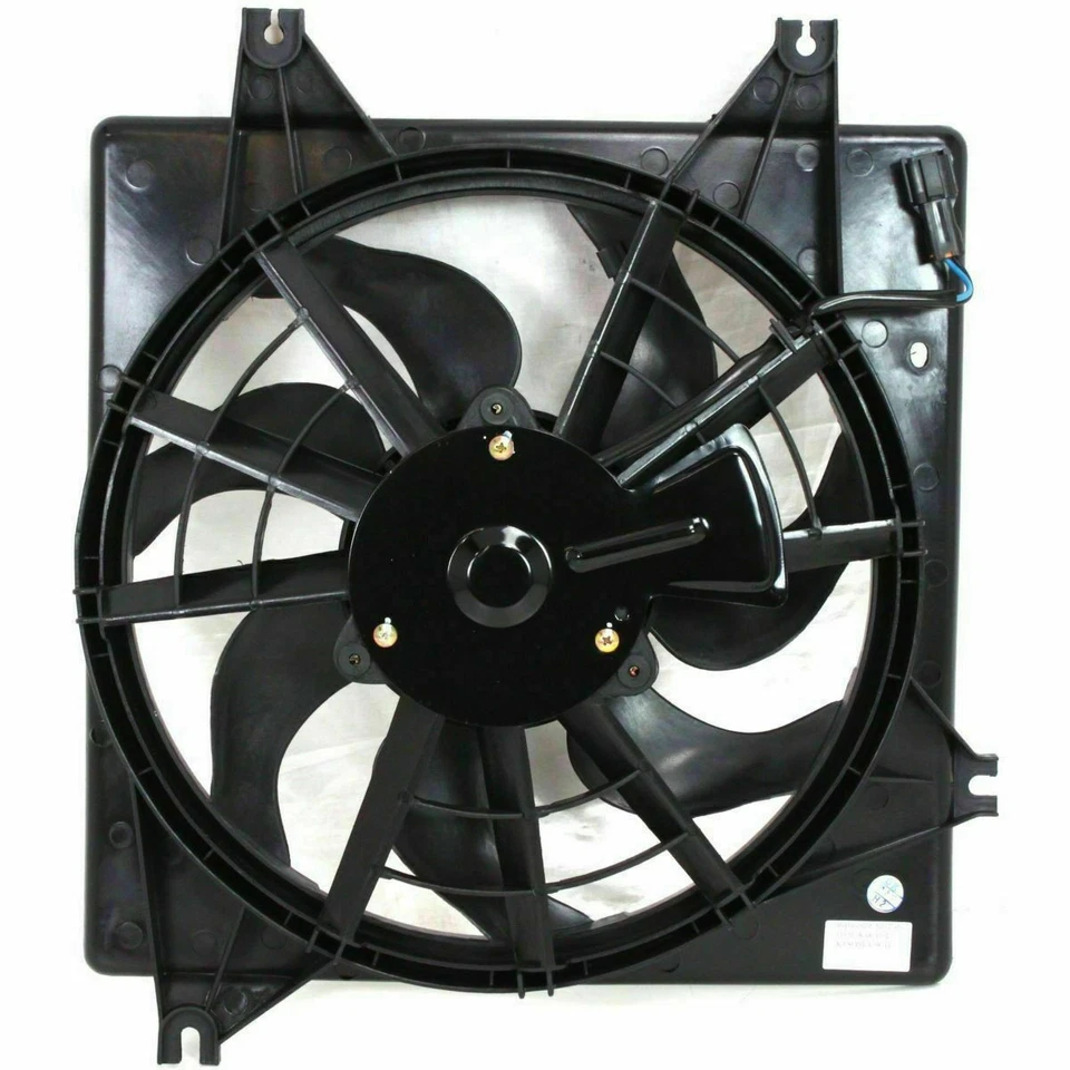 Ventilador único condensador L4 1,8 L A/T compatible con Kia Spectra 2000 2001 2002 2003 2004 Foto 2 de 2