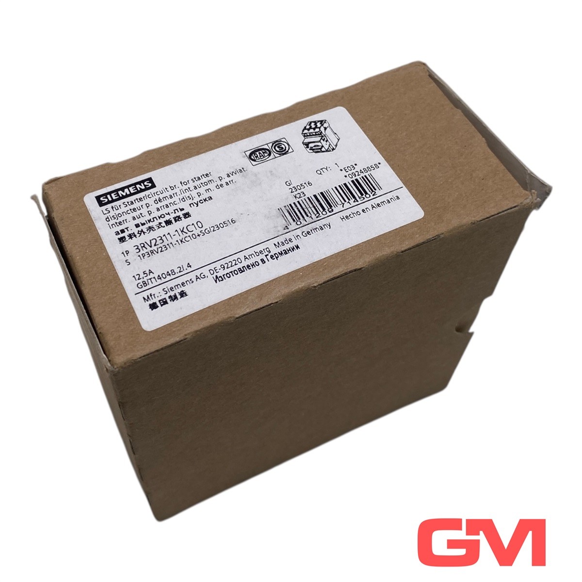 Siemens Circuit Breaker 3RV2311-1KC10 12.5A Size S00