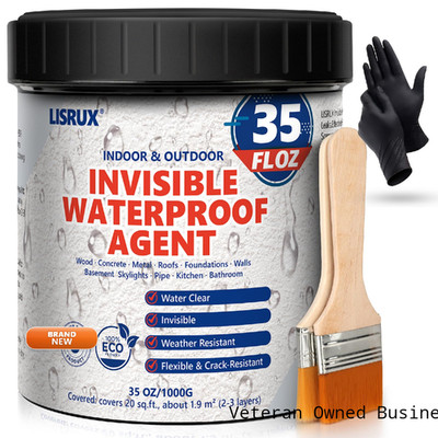 Lisrux Waterproof Sealant 35 Oz Clear Transparent Waterproof Coating