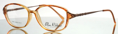 BLUE RIBBON by Marchon BR38 Autumn Brown Womens Oval Eyeglasses 50-14-135 B:36