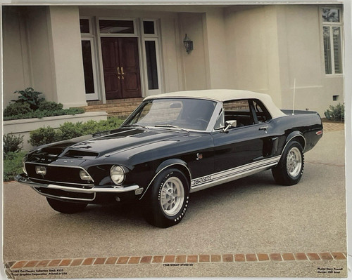 1968 Shelby GT 500 KR Power Graphics Poster PG#553 16x20 Vintage