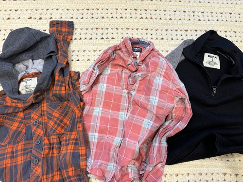 Boys size 8 lot bundle shirts tank top button up school oshkosh lands end gap - Picture 8 of 9