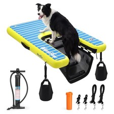 Swonder Inflatable Dog Ramp for Pool, Boat  Dock - Floating Pet Water Ladder...