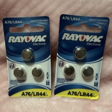 Rayovac A76/LR44 6 batteries brand new