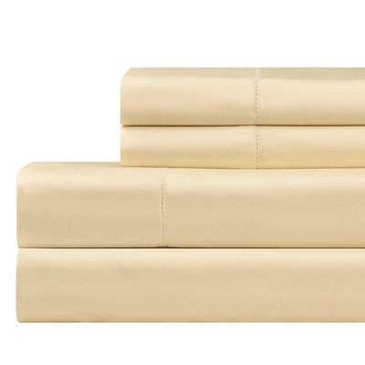 Celeste Home 610 Thread Count Pima Cotton Pillowcases, King, Cream