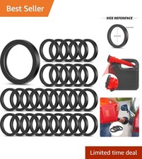 Replacement Rubber Gasket Set for Gas Cans - 10 Piece Fuel Washer Seals