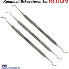 Composite Filling Excavator Filling Instruments Excavator Tooth Restorer Set of 3