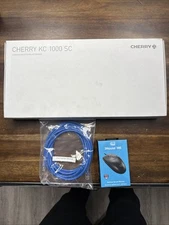 Cherry KC 1000 SC Keyboard With Adesso Mouse And Network Cable 