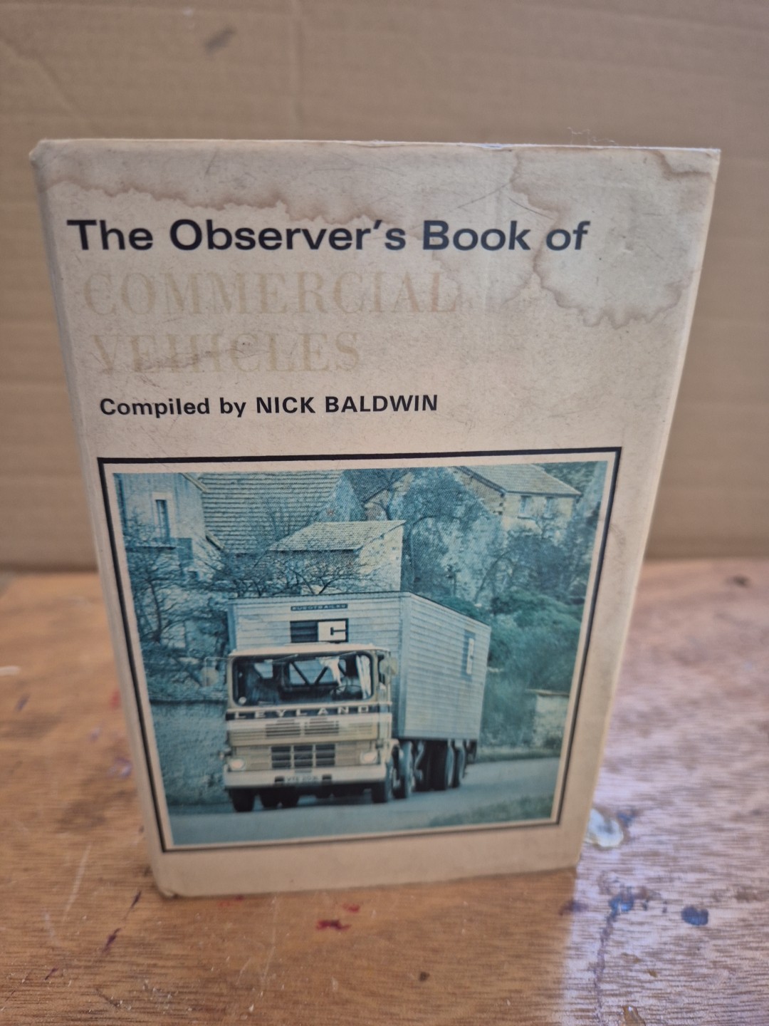The Observer's Book of Commercial Vehicles 1974 A dust Cover Sun Bleached
