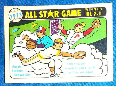 1981 FLEER 1973 ALL STAR GAME A expo A padre A phillie / CUBS Cap FREE SHIPPING!