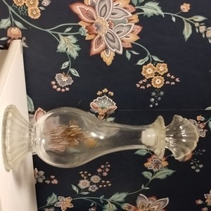 Avon Sea Fantasy Bubble Bath Empty Clear Glass Bottle/Decanter for Women