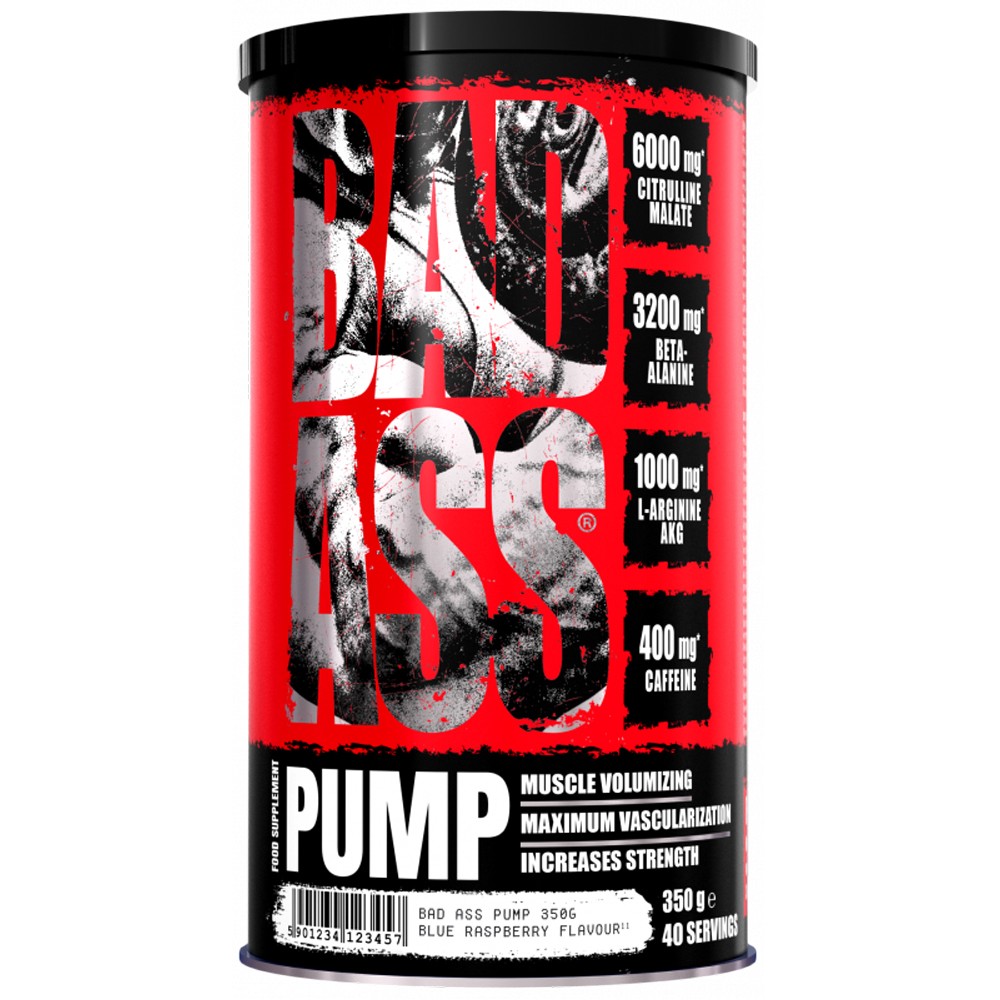 (67,97 евро/кг) BAD ASS PUMP 350 г измельченной дозы Цитруллина перед тренировкой.