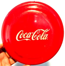 Garyline Coca-Cola Mini Frisbee disc had a few sodas after throwing 7" diam