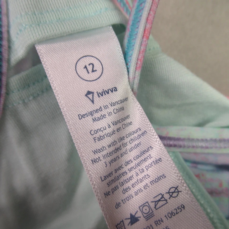 Camisa Ivivva Niñas 12 Sin Mangas Entrenamiento Gimnasio Ligera Lululemon Pullover Foto 3 de 4