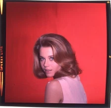 Jane Fonda 1960's Glamour Photo Shoot Original 2.25 x 2.25 Transparency 