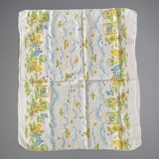 Vintage Sesame Street BIG BIRD Infant Baby Cotton Receiving Blanket Toddler Time