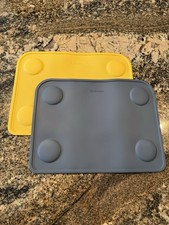 KeaBabies 2-Pack Food Grade Silicone BPA Free Placemats for Toddlers Suction Cup