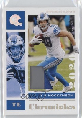 2020 Panini Chronicles Jersey Prime 18/25 TJ Hockenson #34 0j4n