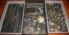 Vintage Jewelry Sterling Silver 925 Lot Wear Repair Scrap 878g Chain Ear Pendant