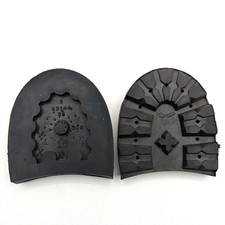 Vibram 100 Montagna Heels SBR Solid Size 15 Rugged Outdoor 1 Pair Black