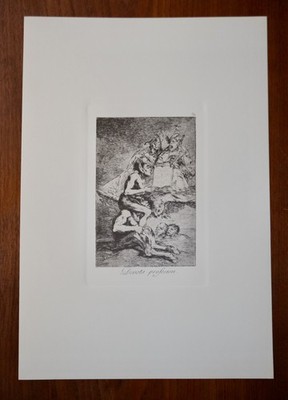 Goya Los Caprichos Plate 70: Devout profession (Devota profesion) Etching 1973