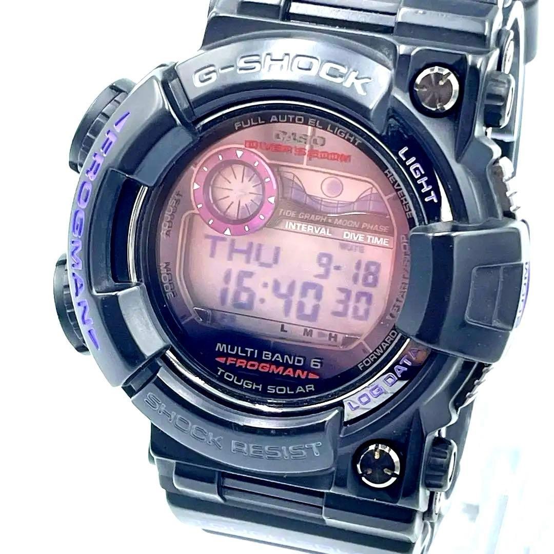 G-SHOCK GWF-1000BP-1 メンインダークパープル G-SHOCK GWF-1000BP Frogman Solar Dark Purple Men's Watch Excellent
