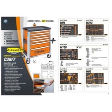 Carrello Beta C39 7 Cassetti + allestimento 181 utensili PRO