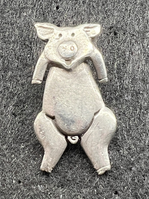 ZINN SCHWEIN GEMARKT MALI 4/97 ANSTECKNADEL ABZEICHEN BROSCHE