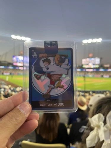 One Piece Night Los Angeles Dodgers Monkey D. Luffy Promo Card Game