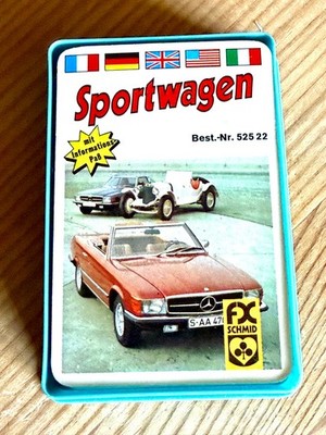 Sportwagen  - 32 BLATT QUARTETT  NR 52522  F.X. SCHMID  -  GUT - 1974   - (W116)