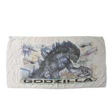 Vintage Toho Godzilla Beach Bath Towel Movie Promo 1998 1990s 52 x 26