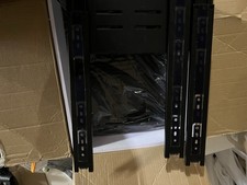 Black Server Rack Shelf with Sliding Rails