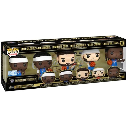 Oklahoma City Thunder Funko 2025 NBA Finals Champions POP! Five-Pack
