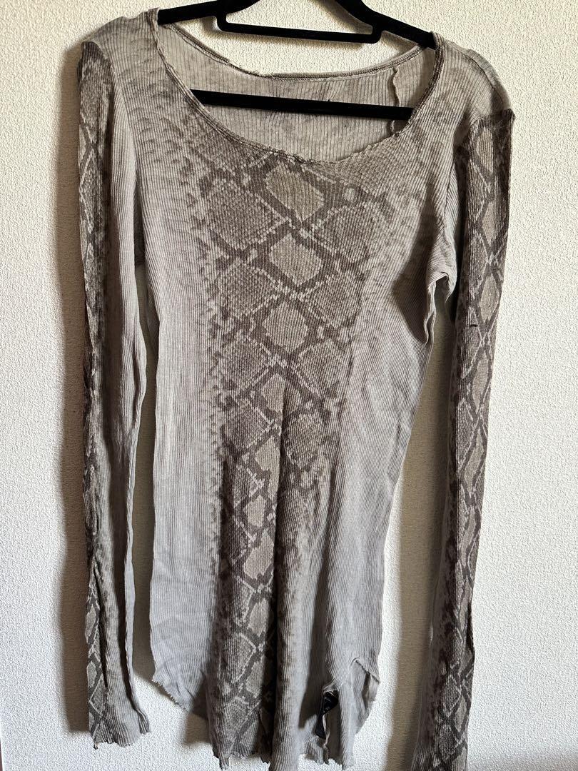 ifsixwasnineパイソン柄カットソーLGB