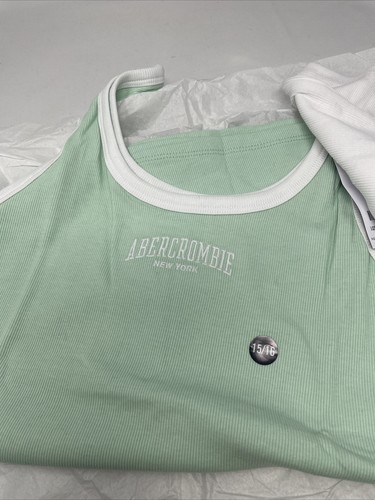 Abercrombie Fitch Girls Size 15-16 Sleeveless t-Shirt Bundle/Packed 2 - Picture 3 of 4