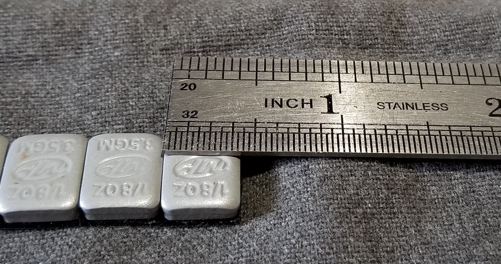 N Model Railroad Train 1/8 Oz CAR WEIGHTS Adhesive Back LEAD FREE Iron