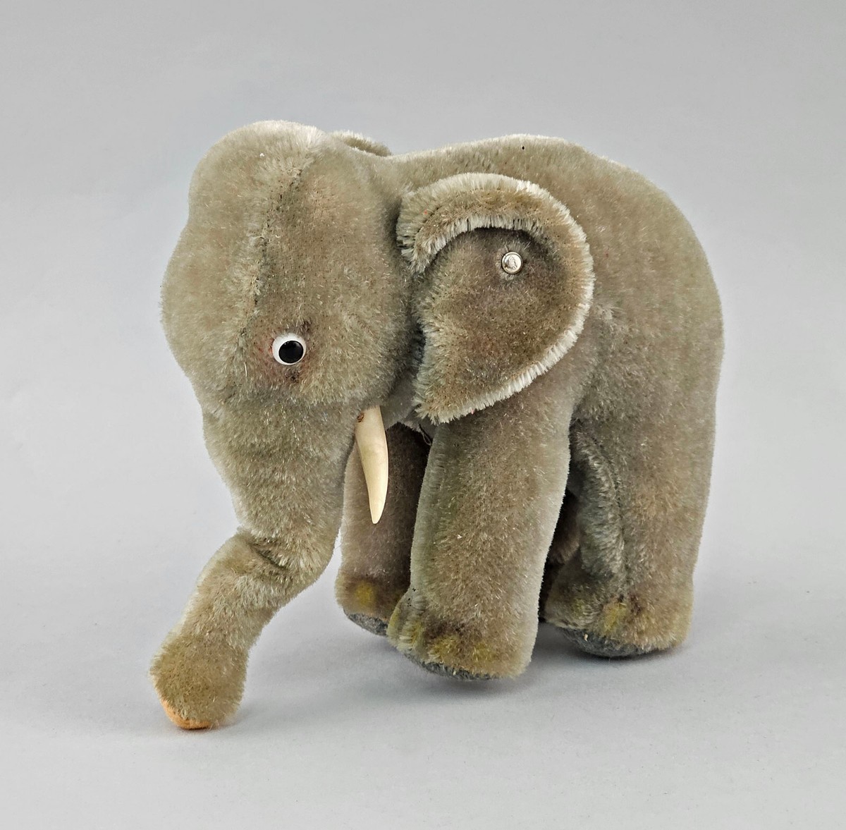 9310016-d Old Plush Animal Stuffed Animal Elephant Steiff 7 7/8x3