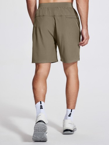 Men's Athletic Shorts 7" Running Sweat Shorts with Zipper Pockets Lightweight - Picture 3 of 7