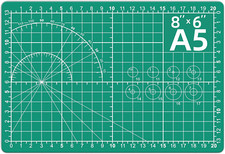 Cutting Mat - 8In6In, A5 Size, Double-Sided, Self-Healing Mat for Crafts, Sewing